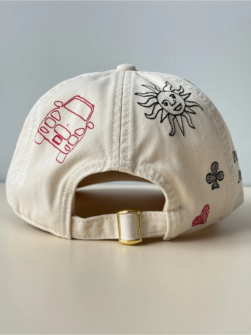 Madewell J.Crew Doodle Tattoo Embroidered Baseball Cap Hat - NWT